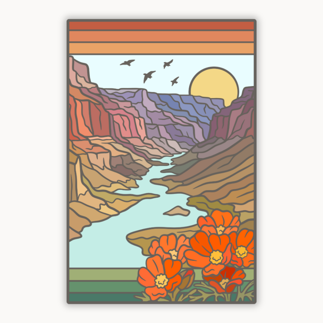 Grand Canyon National Park Below Rim | Sticker
