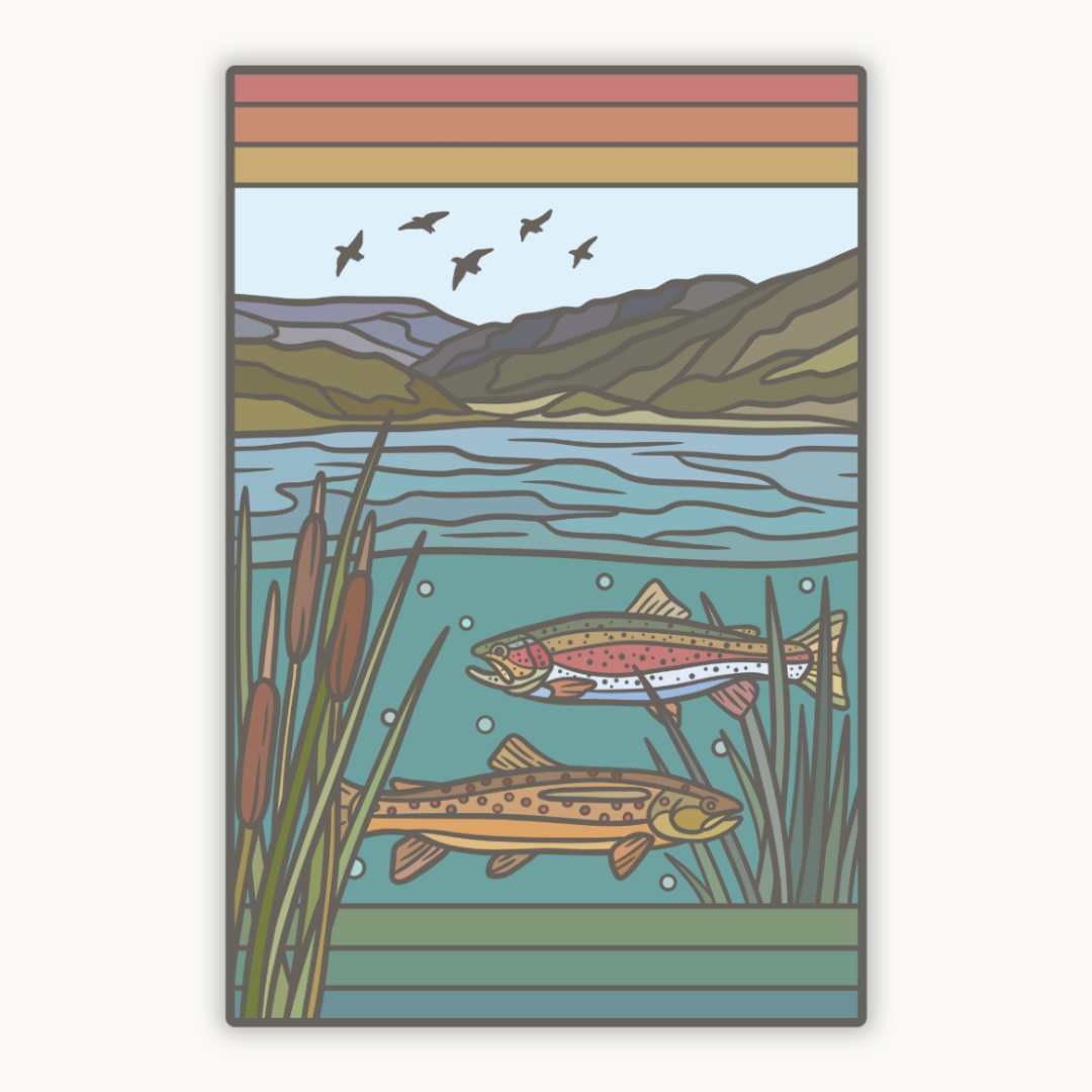 Cave Lake State Park Trout | Sticker