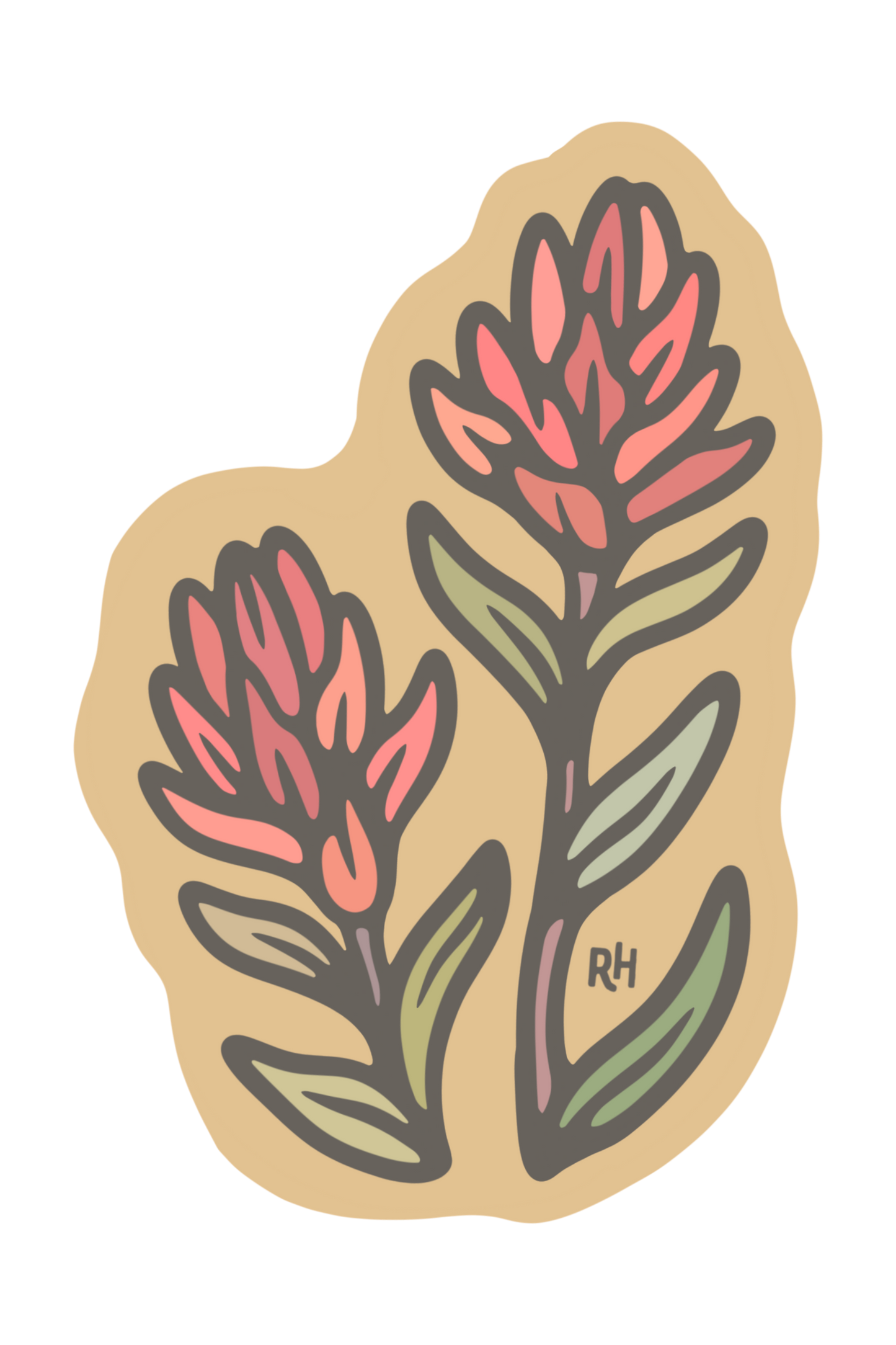 Scarlet Paintbrush | Sticker