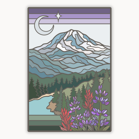 Mount Rainier National Park Tolmie Peak | Sticker