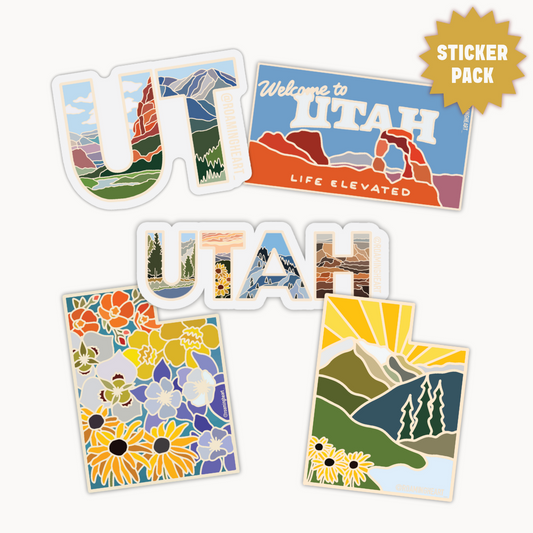 Utah Sticker Pack | 5 Stickers