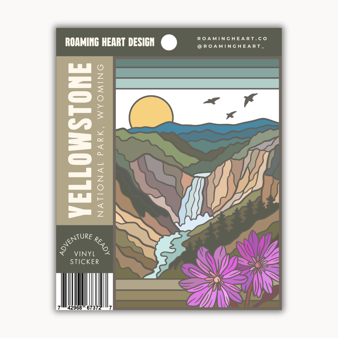 Yellowstone Club Sticker Yellowstone National Park | Sticker – Roaming Heart™ Design