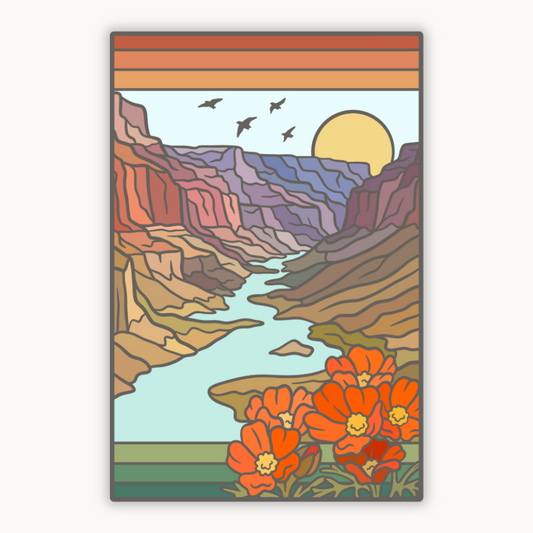 Grand Canyon National Park Below Rim | Sticker