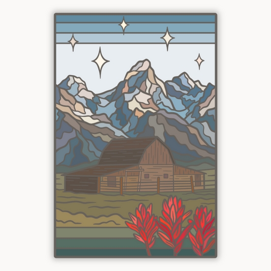 Grand Teton National Park Moulton Barn | Sticker