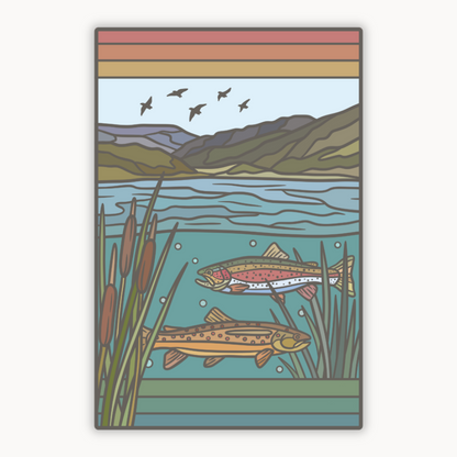 Cave Lake State Park Trout | Sticker