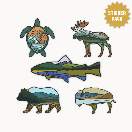 Wildlife Sticker Pack | 5 Stickers