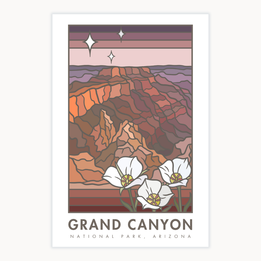 North Rim Poster Grand Canyon National Park North Rim | Poster – Roaming Heart™ Design