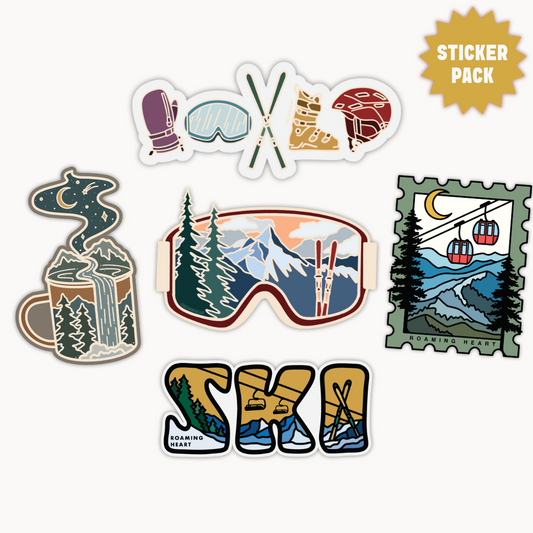 Ski Days Sticker Pack | 5 Stickers