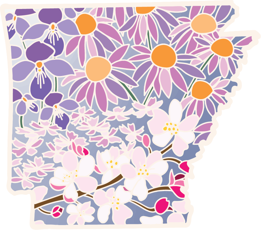 Arkansas Native Sticker Arkansas Wildflower | Sticker – Roaming Heart™ Design