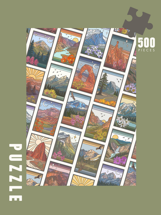 National Parks Collage | 500 Piece Puzzle *PREORDER*