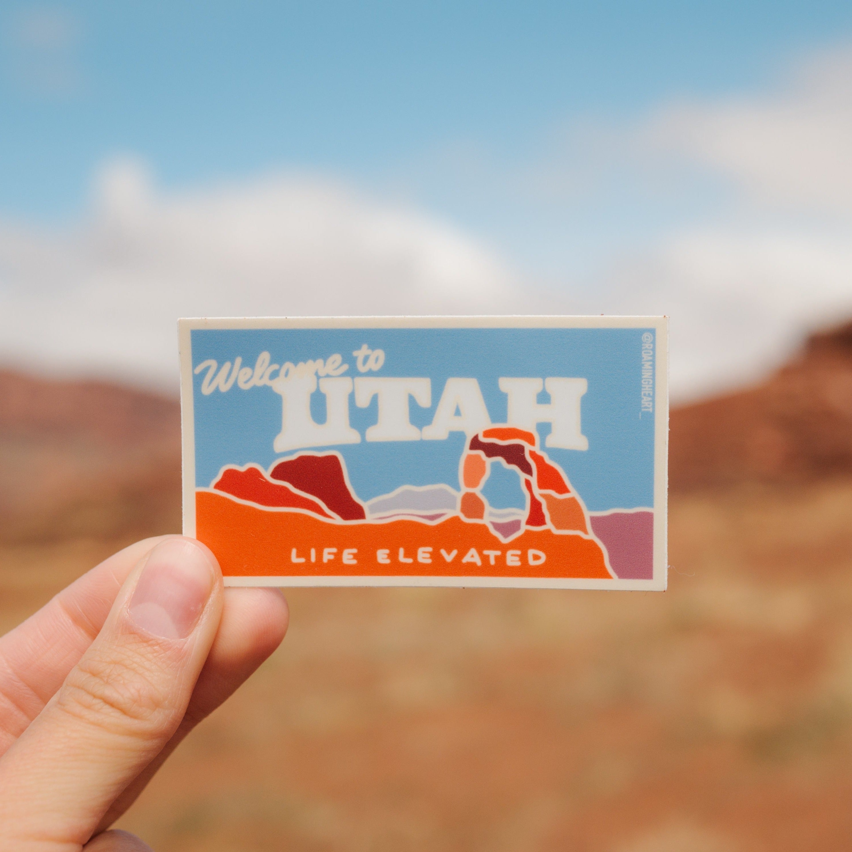 Uth Window Sticker Welcome to Utah | Sticker – Roaming Heart™ Design