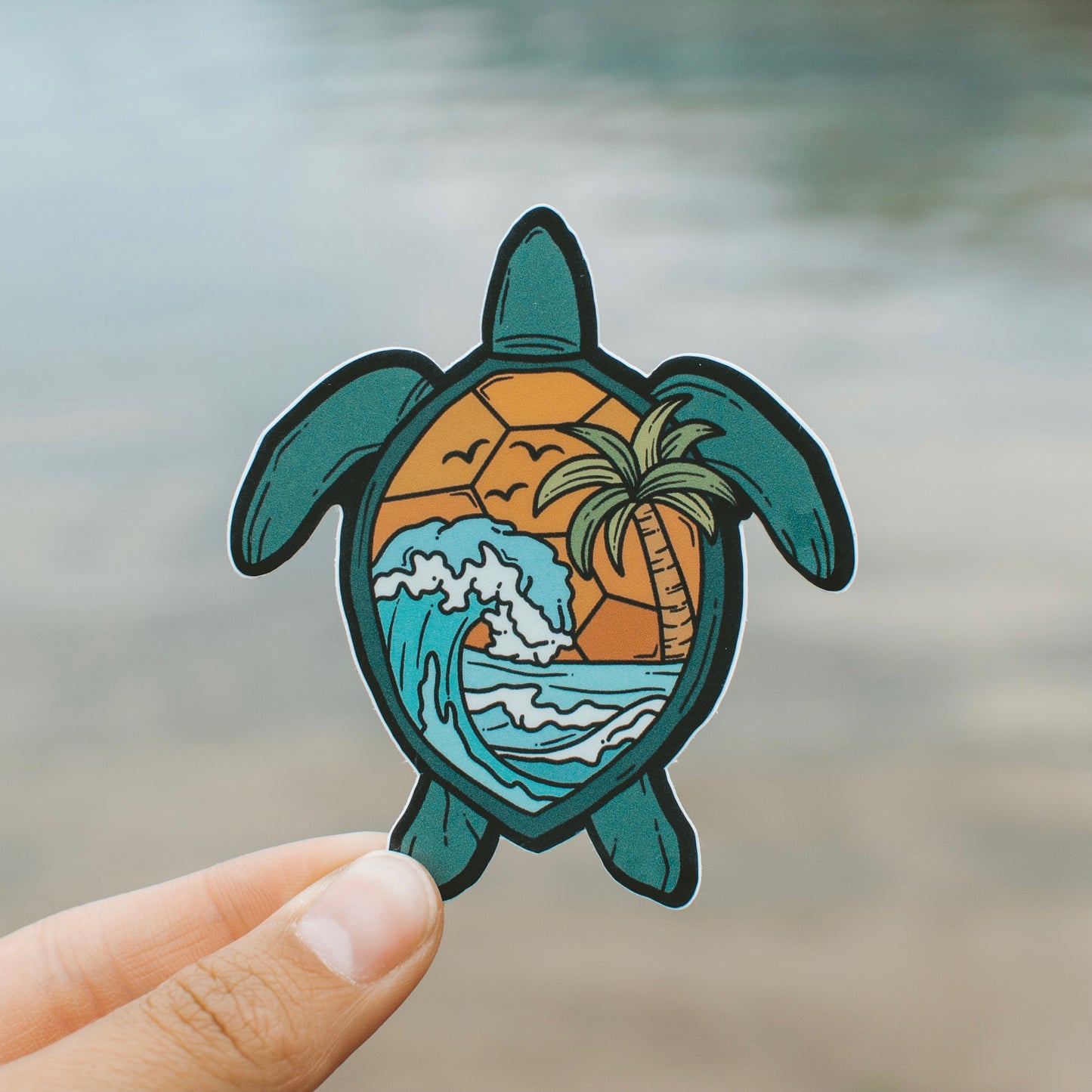 Sea Turtle | Sticker – Roaming Heart™ Design