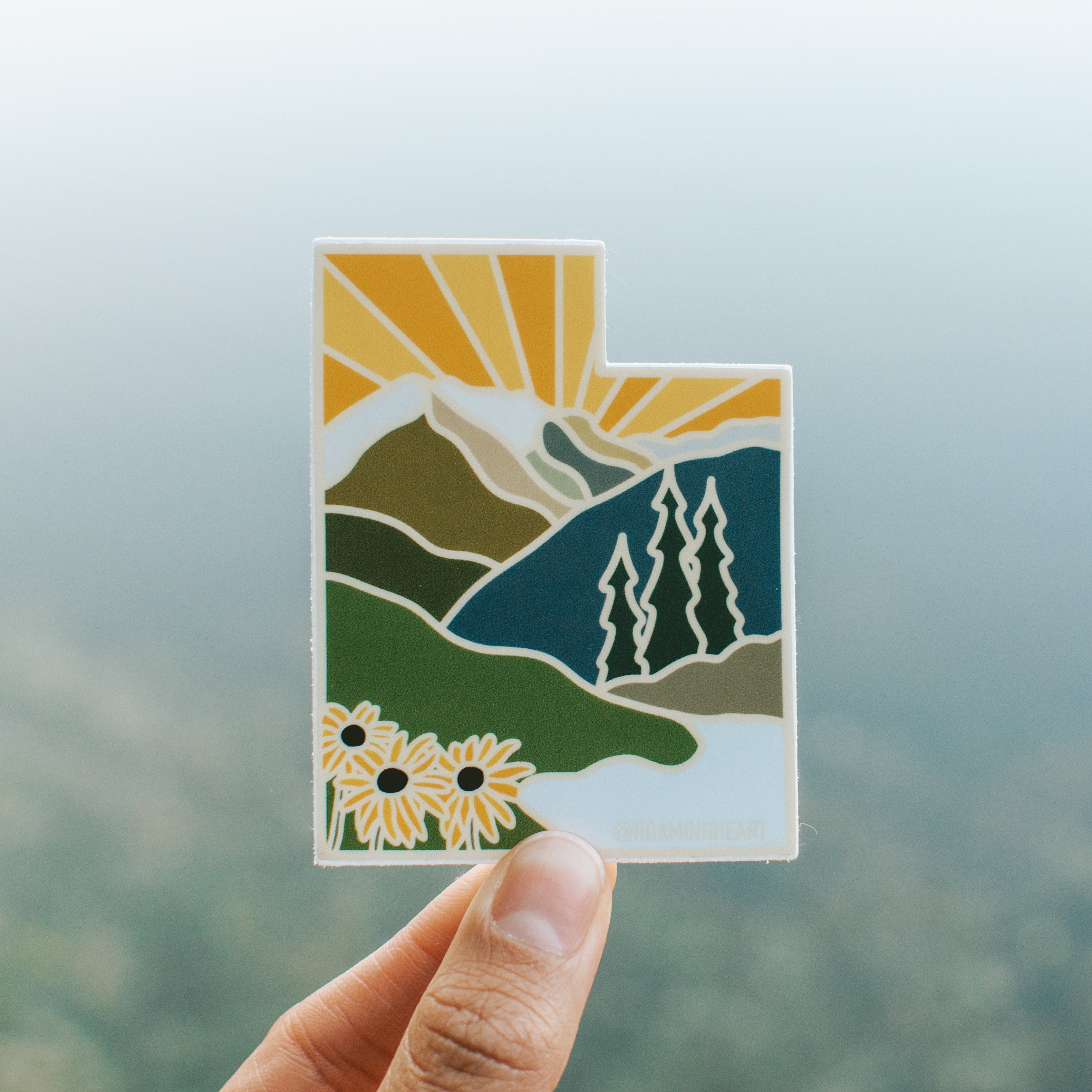Uth Window Sticker Utah Wilderness | Sticker – Roaming Heart™ Design